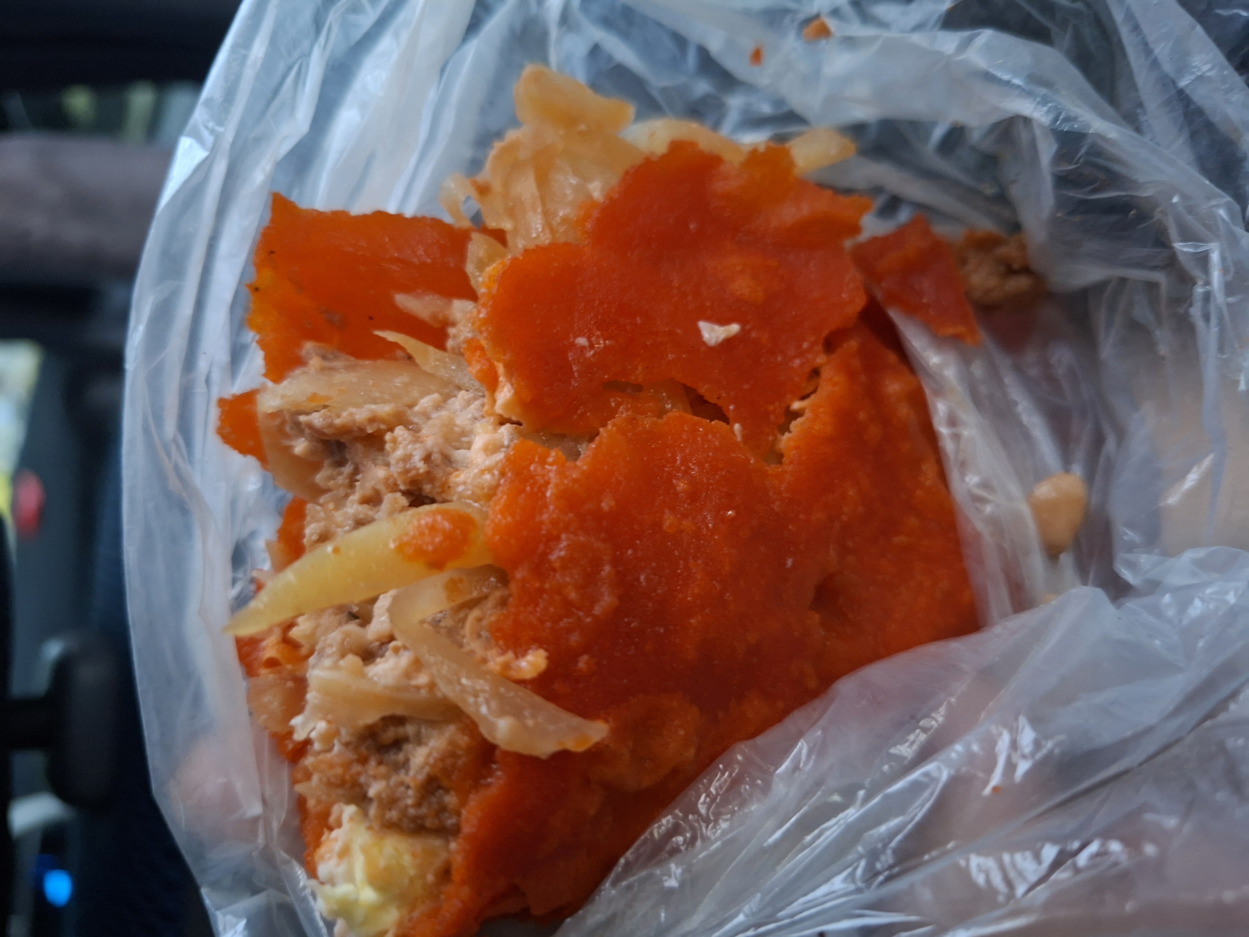 How it looks when half eaten.