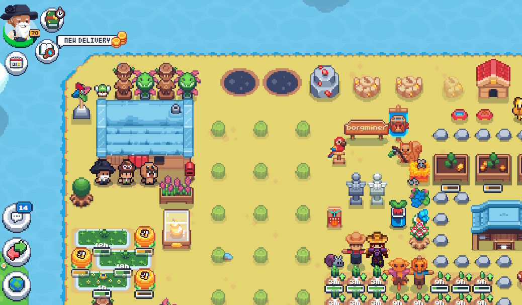 Desert Island in Sunflower Game