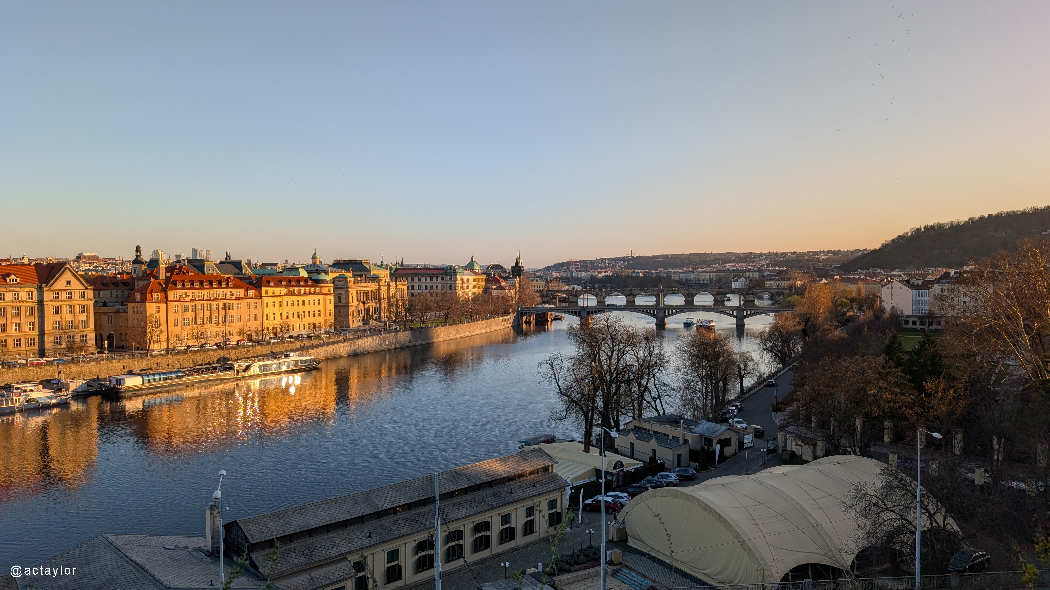 Fig. 4: Letná Park view overlooking the Vltava River, Prague