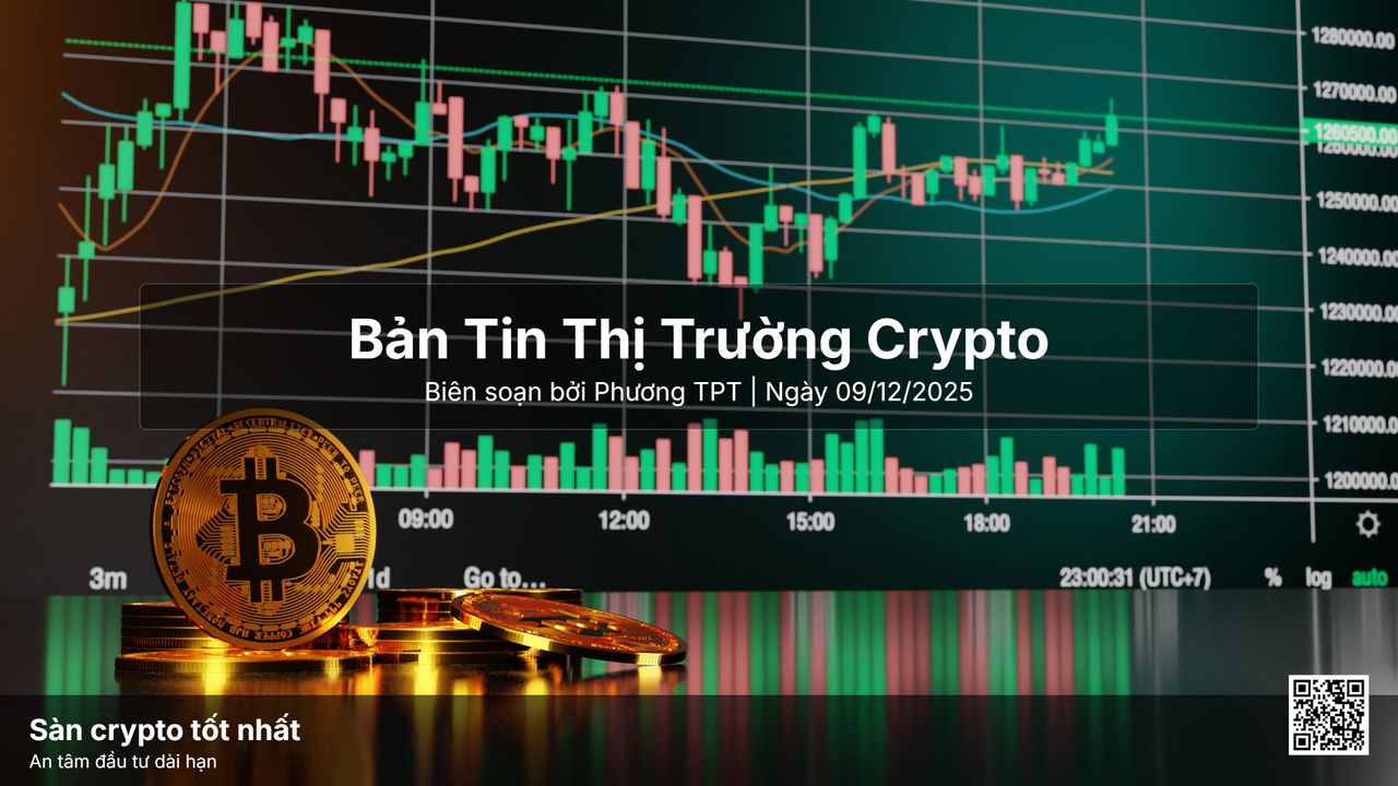 Bản Tin Thị Trường Crypto Ngày 09/12/2025: LUNA Tăng Trưởng Mạnh Trước Ngày Tuyên Án Do Kwon, Dòng Vốn Tổ Chức Gia Tăng