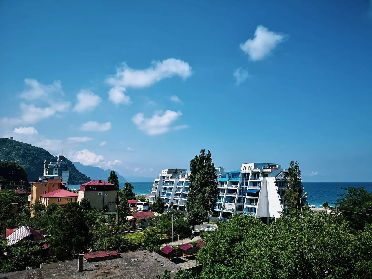 Gonio and Kvariati towns near the Black Sea, Georgia