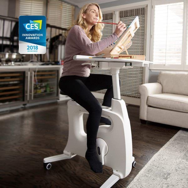 FlexiSpot Desk&Exercise Bike - Part exercise bike, part ergonomic work desk