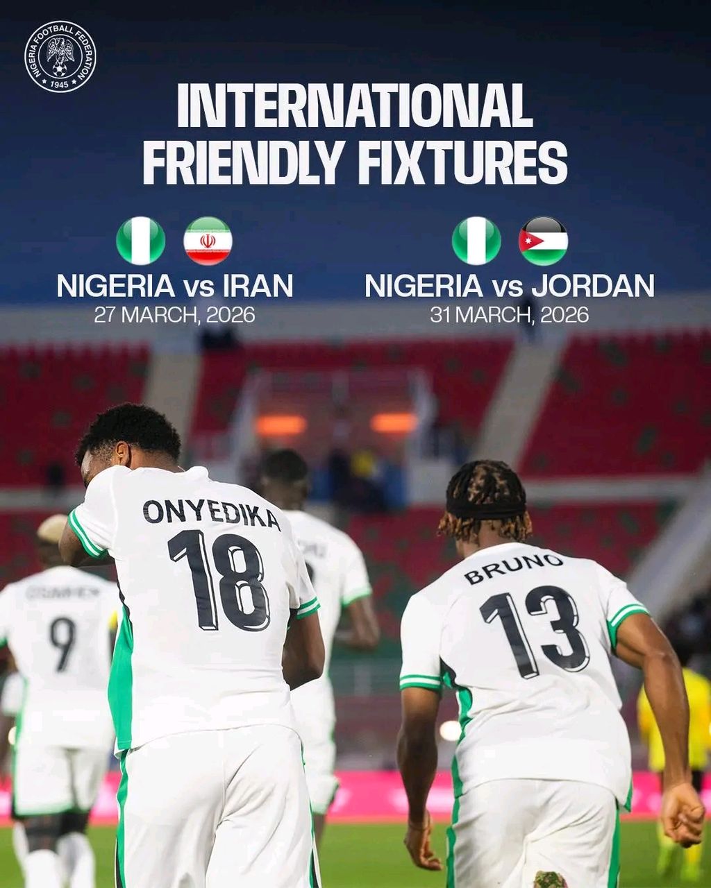 March Fixtures | Super Eagles🦅 🇳🇬