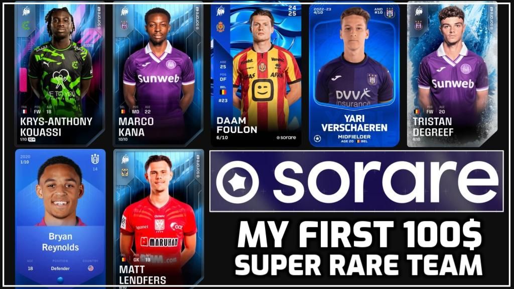 Sorare.com | My First SuperRare Team (~120$)