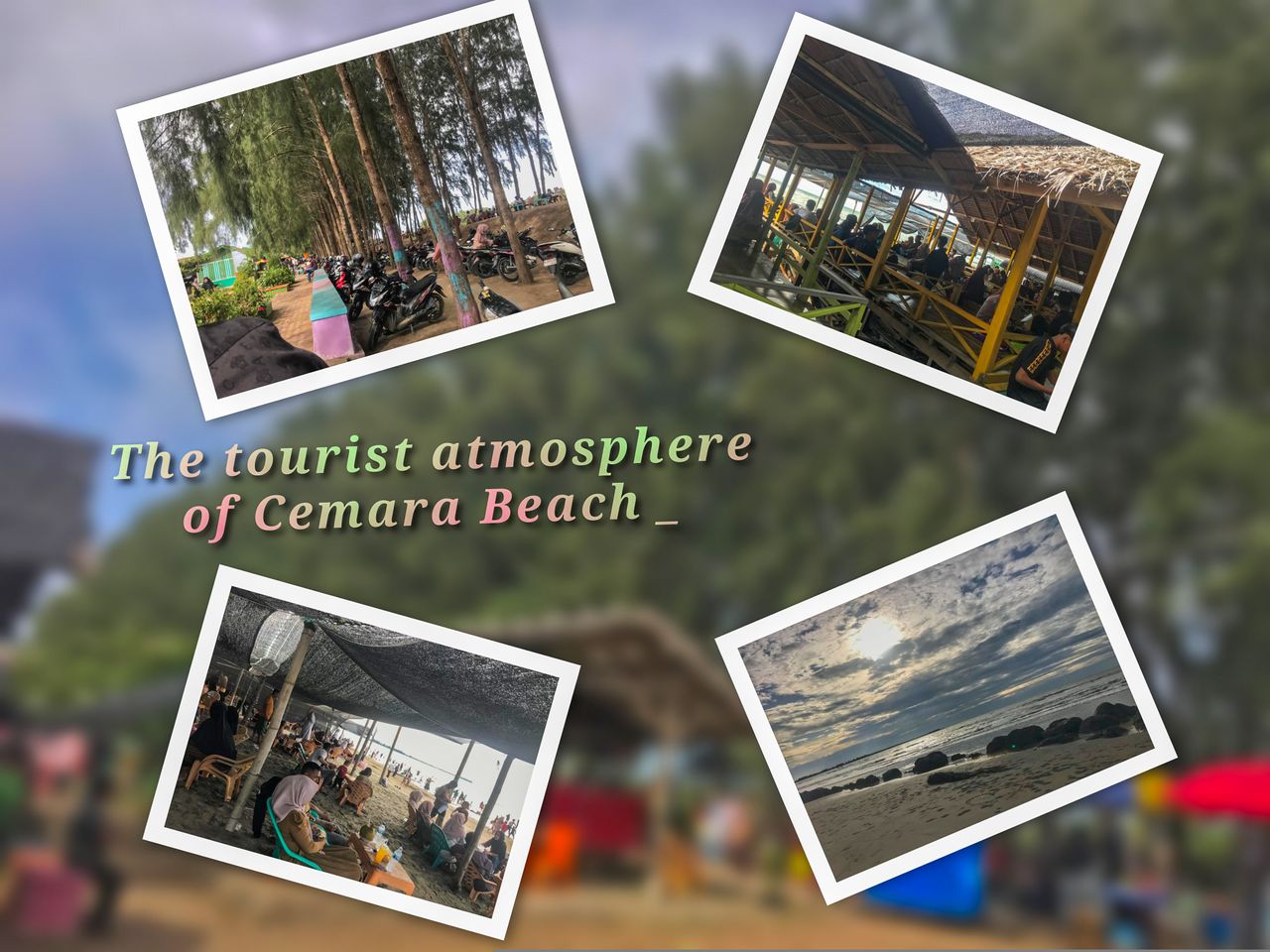 Visit a Cemara beach tourist attraction to witness the beauty and atmosphere of natural beauty.