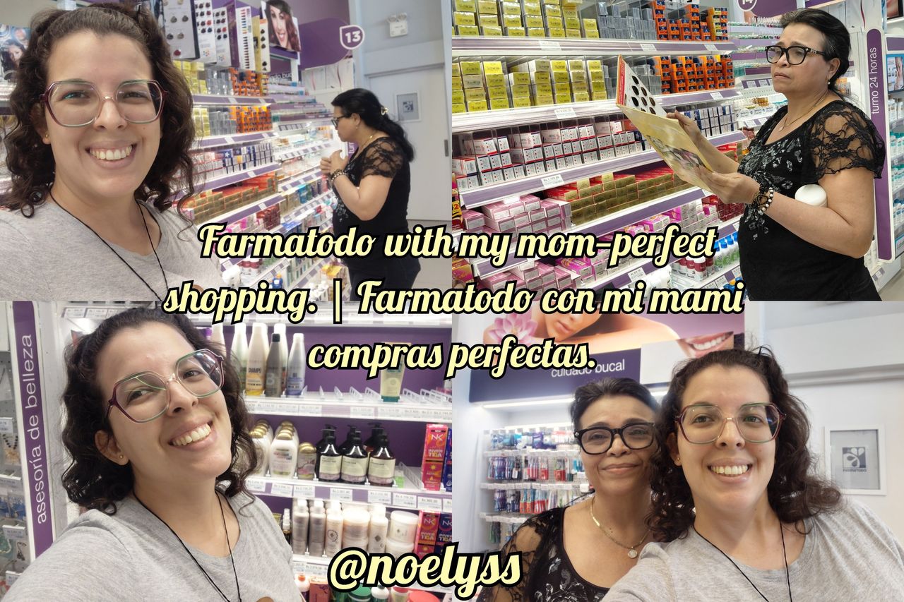 Farmatodo with my mom—perfect shopping. | Farmatodo con mi mami compras perfectas.