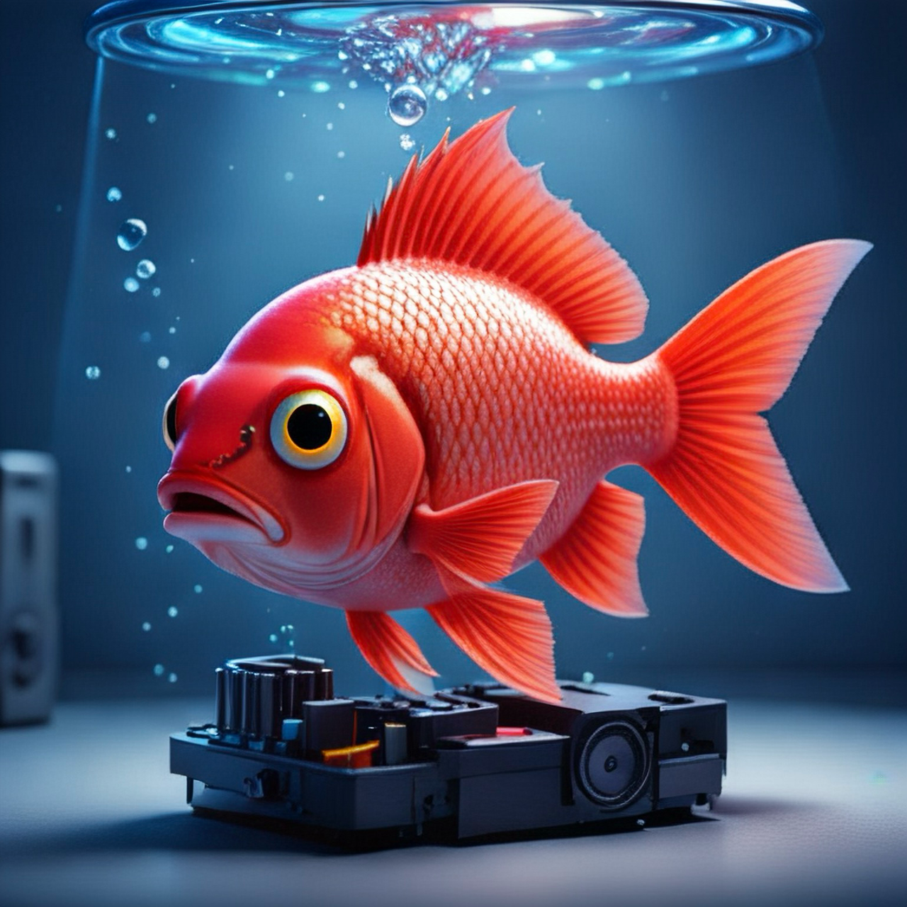 Il pesce nella bolla