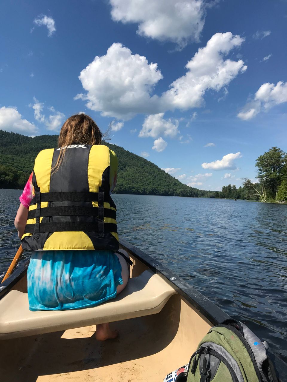 Kayaking on the lake