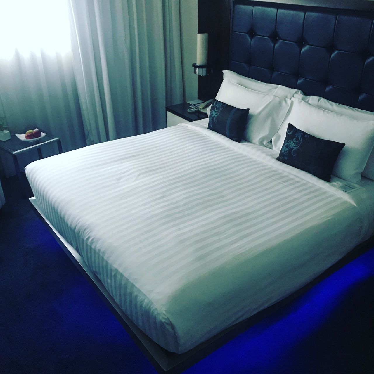 My bed is like a Fast and Furious custom car with its fancy neon.
