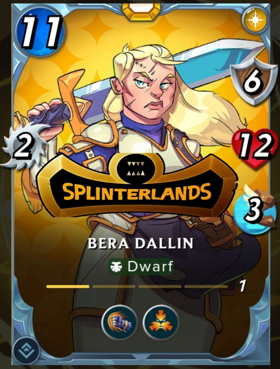 Bera Dallin is a reliable Light card for winning battles in Splinterlands