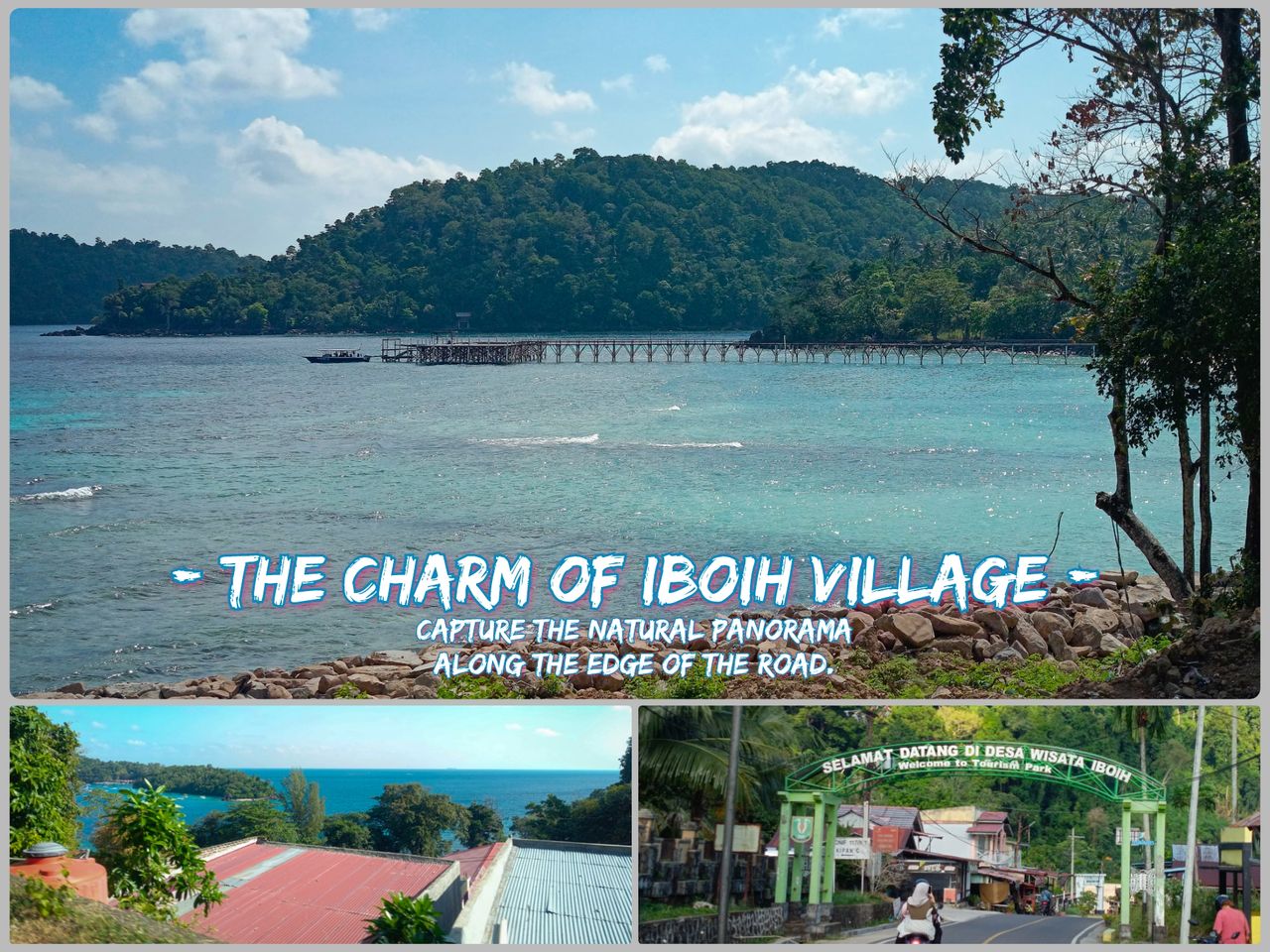 THE CHARM OF IBOIH VILLAGE // Capture the natural panorama along the edge of the road.