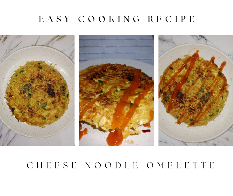 Cheese Noodle Omelette 