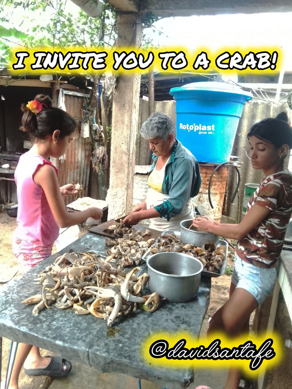 ¡I INVITE YOU TO A CRAB! (en/es)