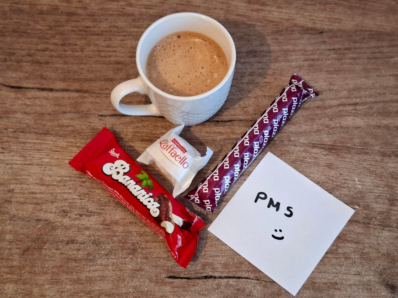 PMS stands for Pizza, Mood swings & Sweets (: