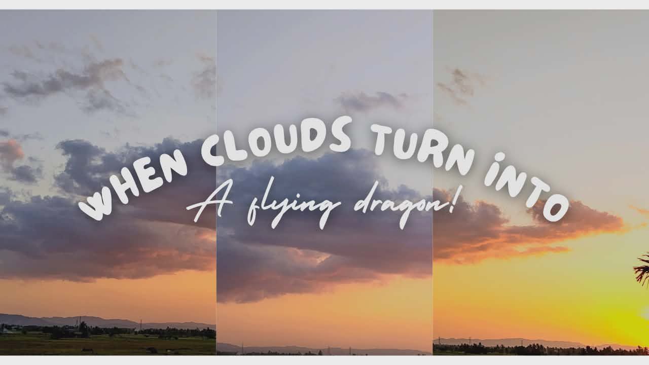 When Clouds Turn Into A Flying Dragon!