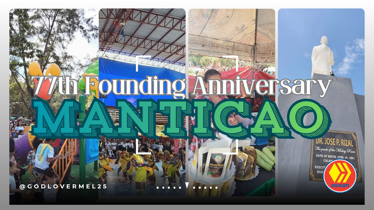 The First Day of the 77th Founding Anniversary of our Town, Manticao Misamis Oriental. Highlighting the Newly Rehabilitated Marcelino F. Ratunil Parks and Plaza, and the Bibingka Festival Street Dancing Competition! 😇☺️🙌