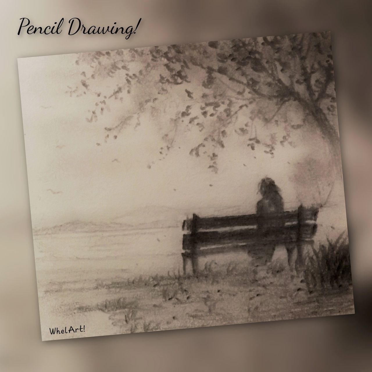 Art Journal: "Quiet Moment" Pencil Drawing