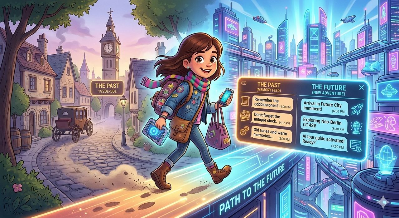 A JOURNEY TRAVELING TO THE FUTURE AND LIVING THE PAST BEHIND