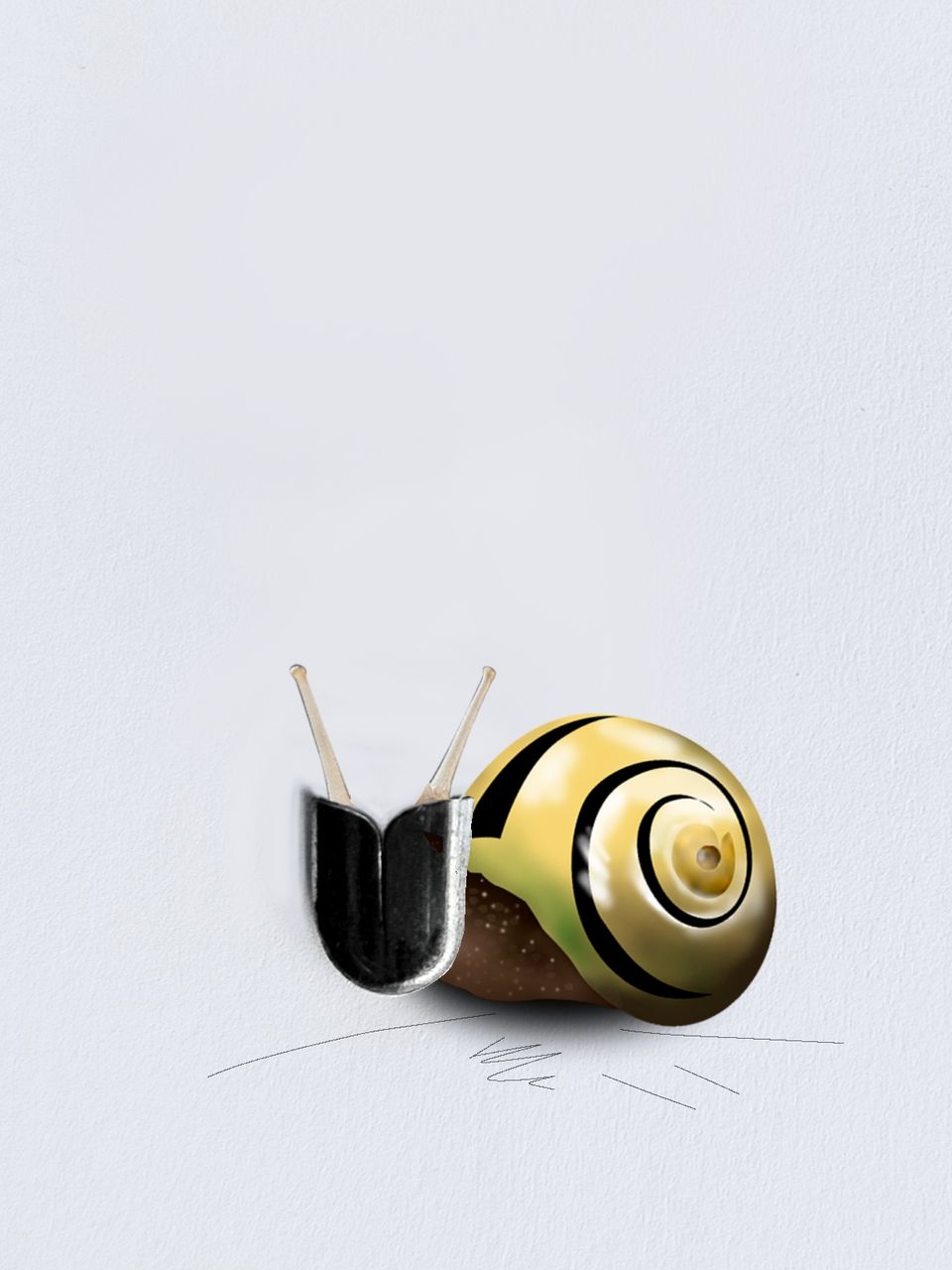 My simple artwork with pin (SNAIL)🐌