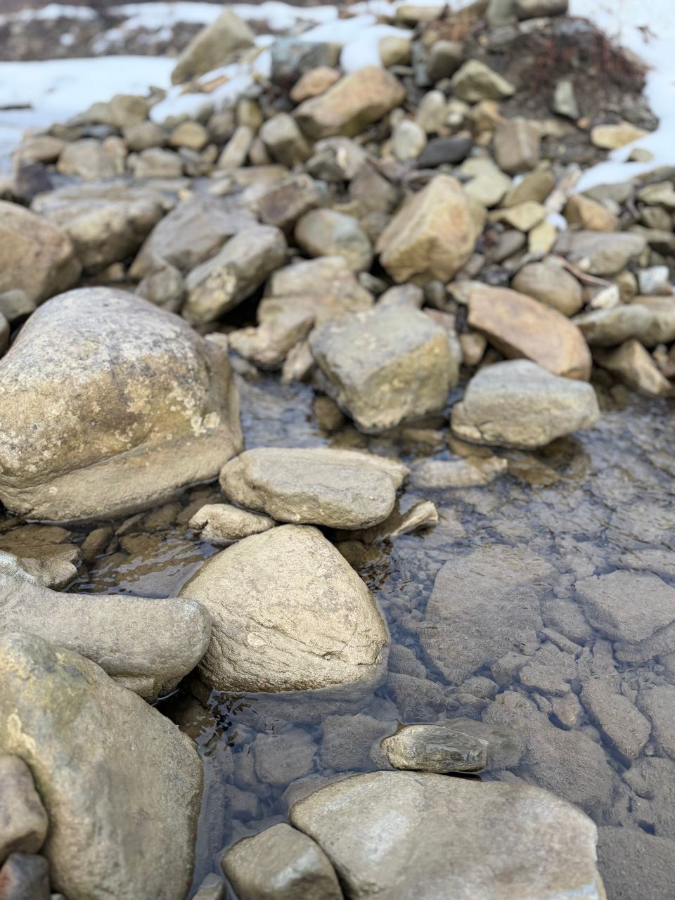 A river in winter.