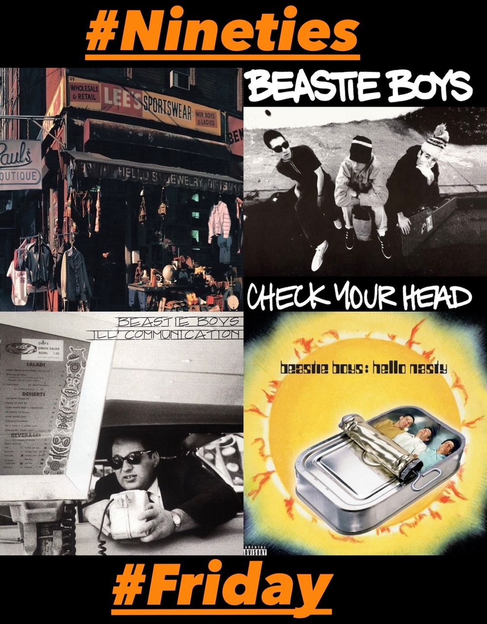 A Beastie Boys Nineties Friday!  🎸4 Albums  & 8 Tunes 🎵Beastie Boys Nineties Run Band Spotlight! 💿