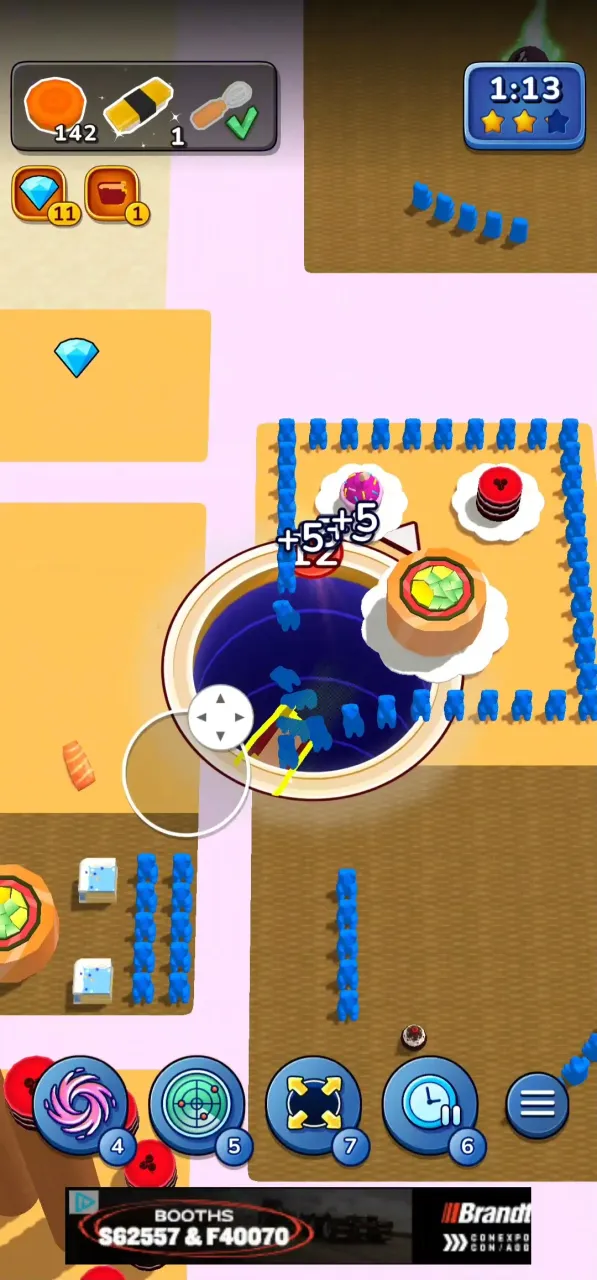Let's Play Hole Rush Eat All Puzzle Game on Android
