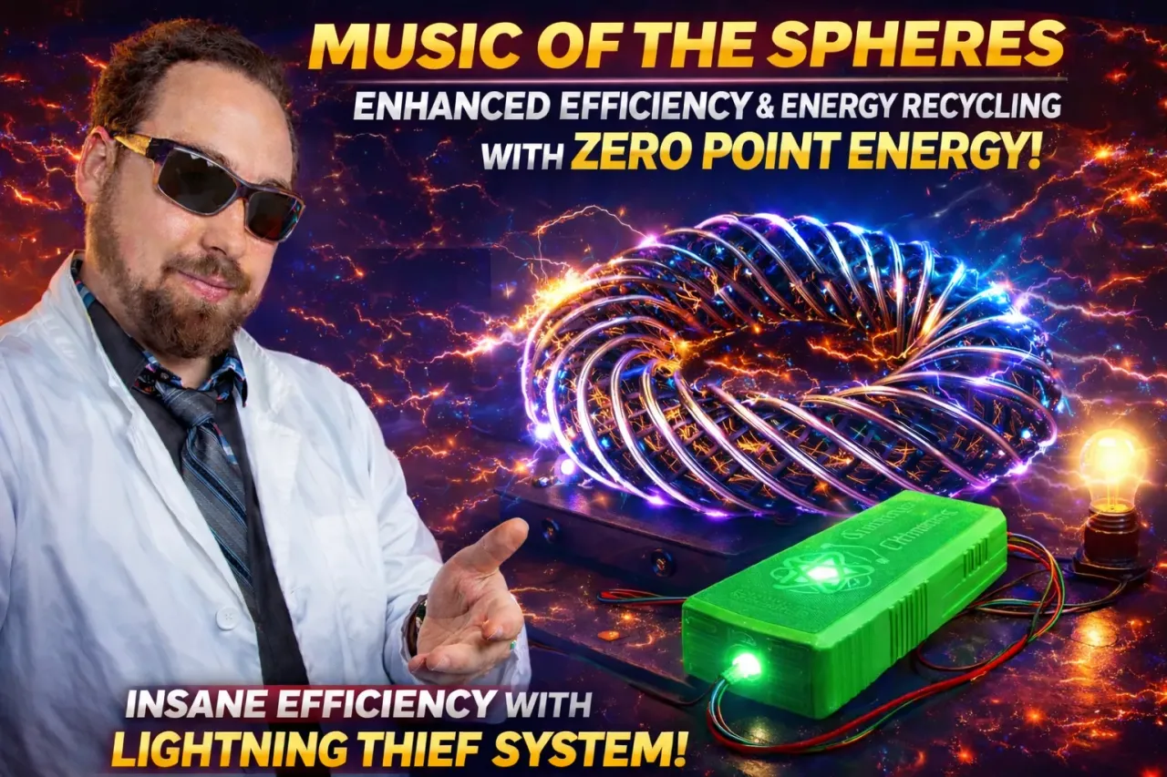 Music of the Spheres - Enhanced Efficiency and Energy Recycling with Zero Point Energy!