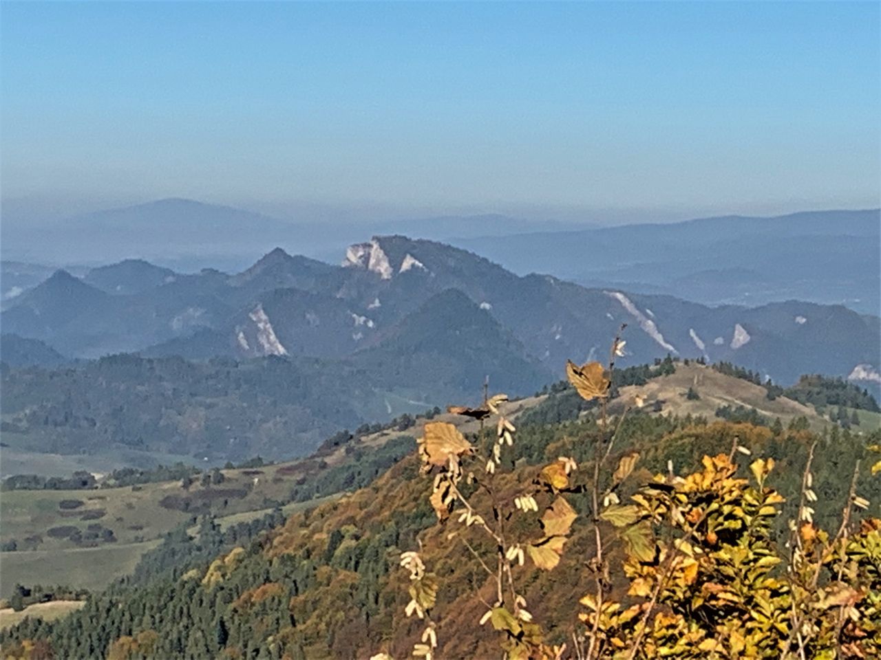 Widok z Wysokiej na Trzy Korony