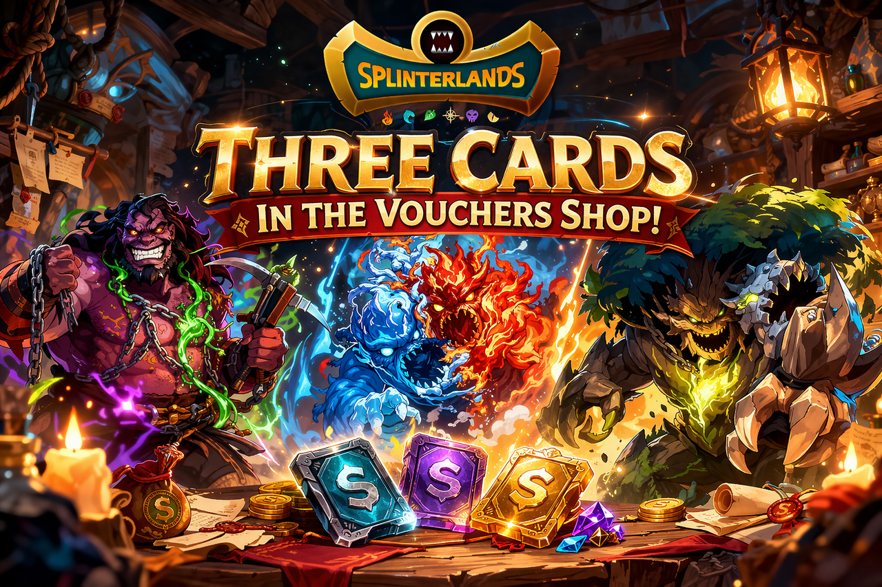 Splinterlands: Three New Cards in the Vouchers Shop!