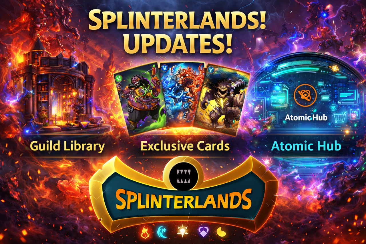 Splinterlands Updates: Library, New Cards and Atomichub!