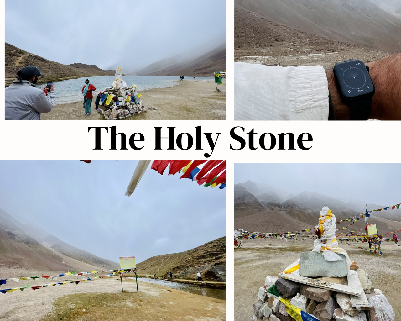 A Silent Himalayan Morning at the Holy Stone of Chandratal Lake Himalayas.