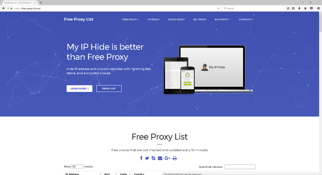Free Proxy Home Page 1.PNG