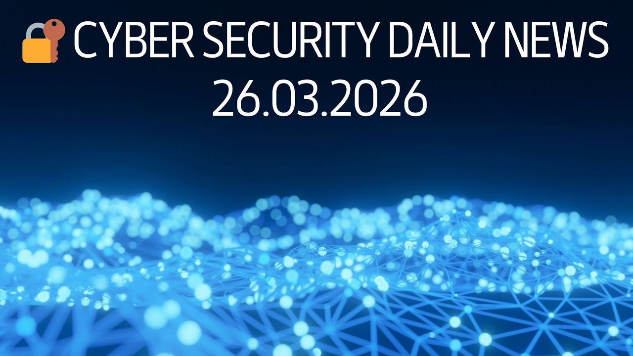 🔐 Cyber Security Daily News | 26.03.2026