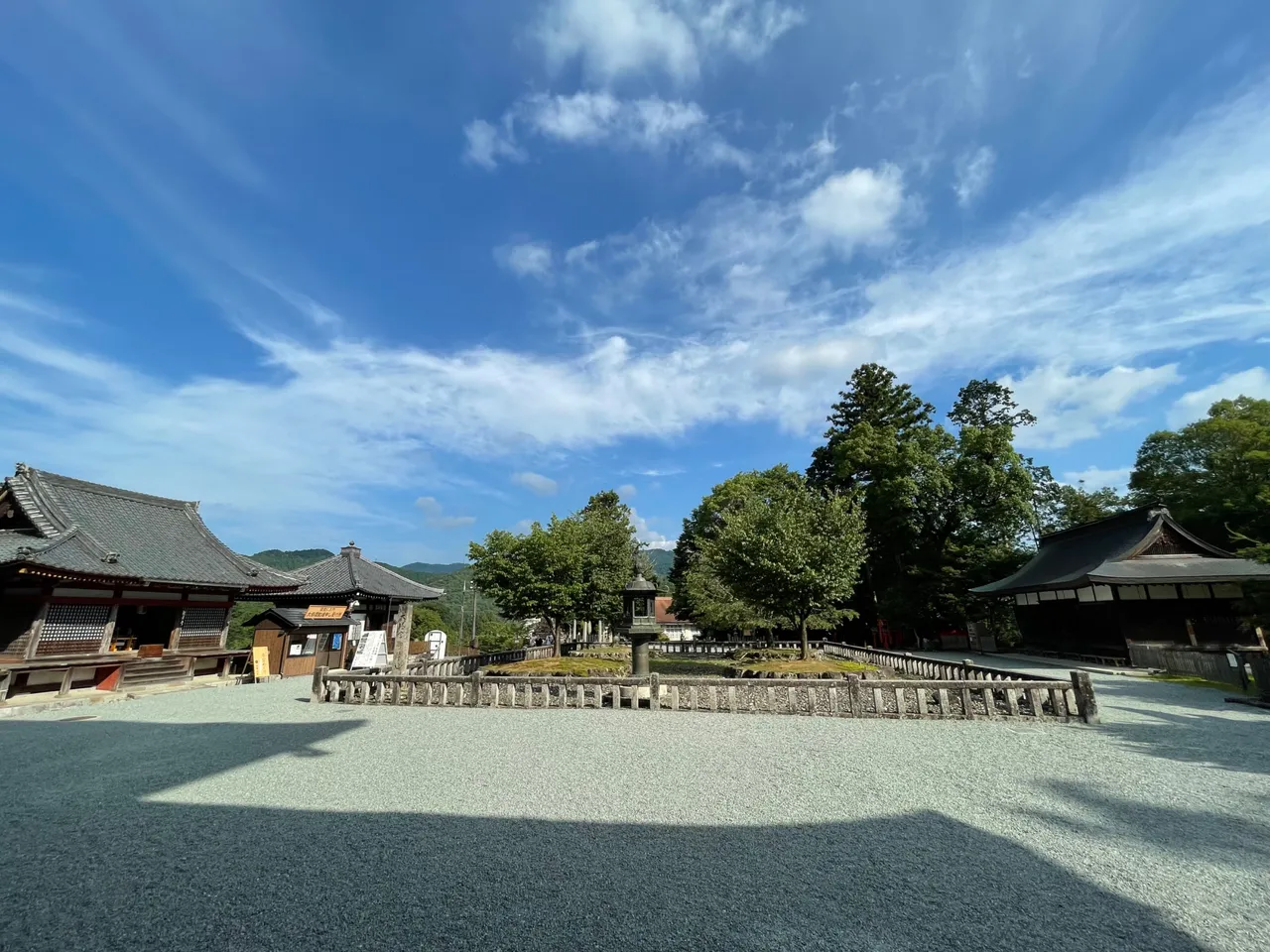 The temple grounds
