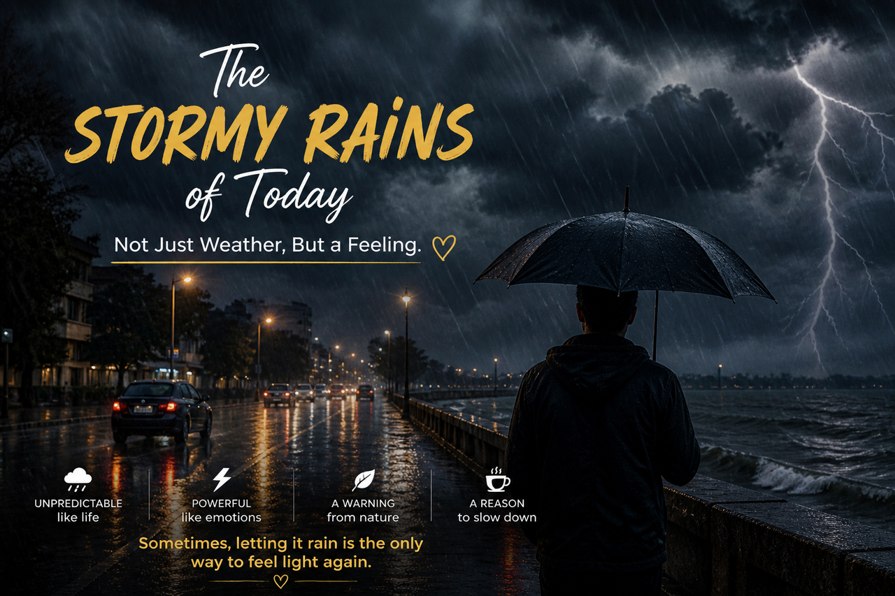“The Stormy Rains of Today: Not Just Weather, But a Feeling”