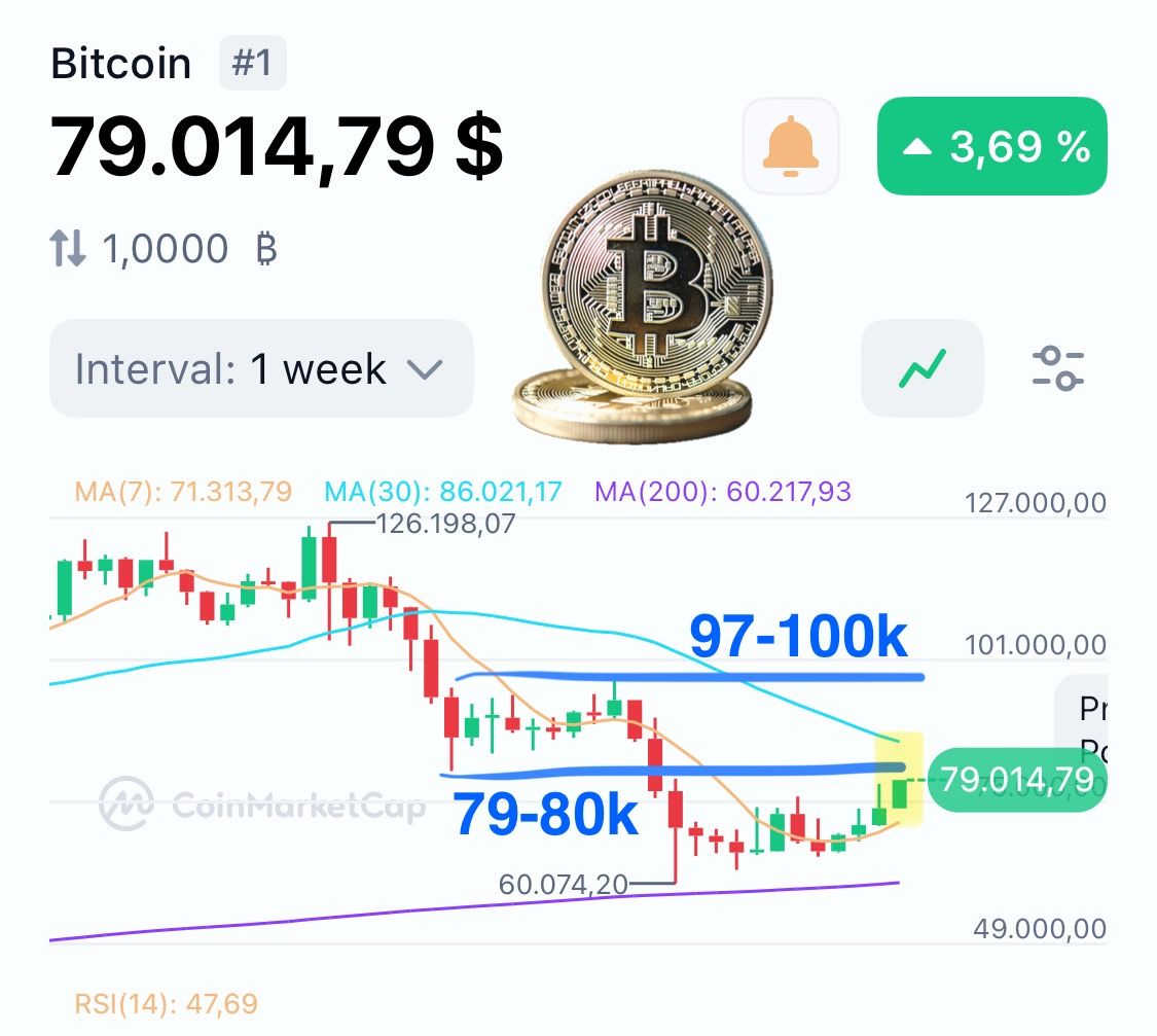 Bitcoin Tests Crucial 79–80K Zone