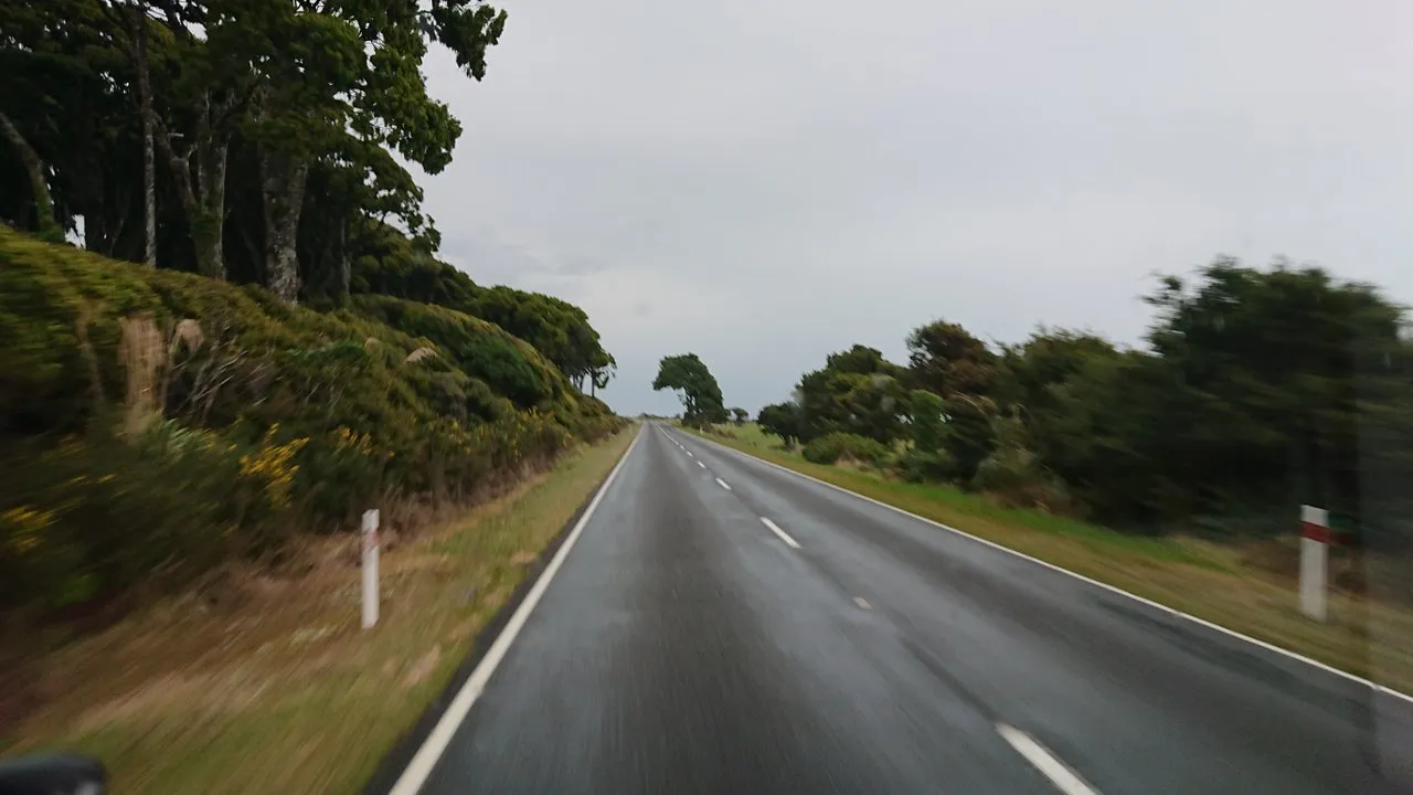 Driving towards Blue Pools