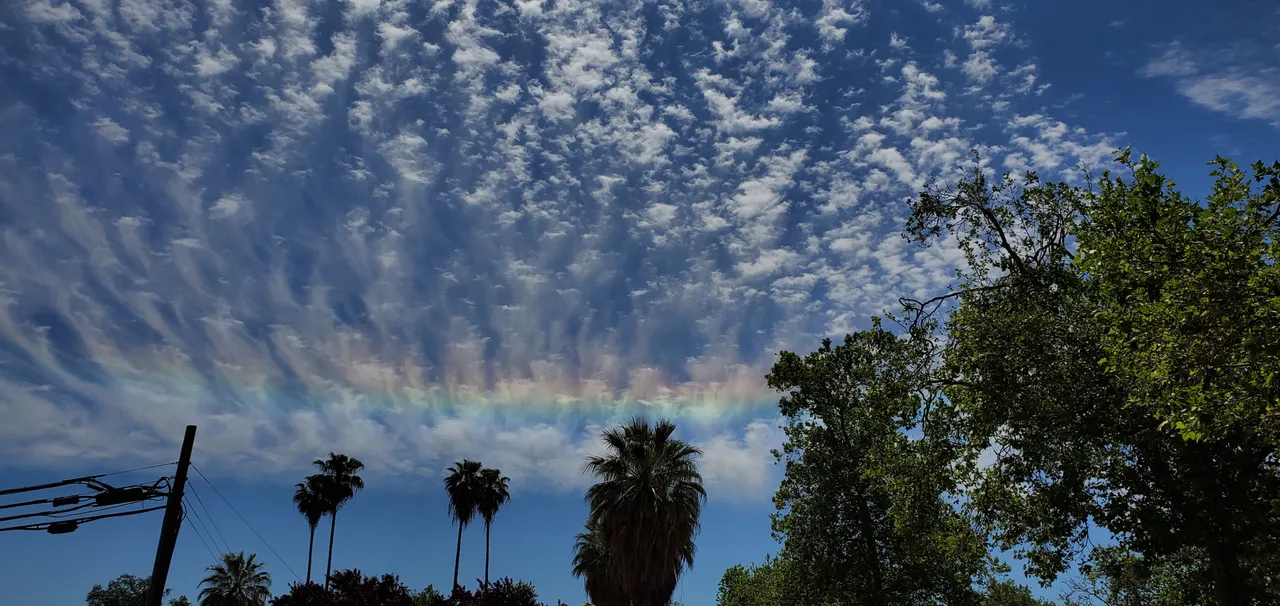 Encountered a strange looking rainbow