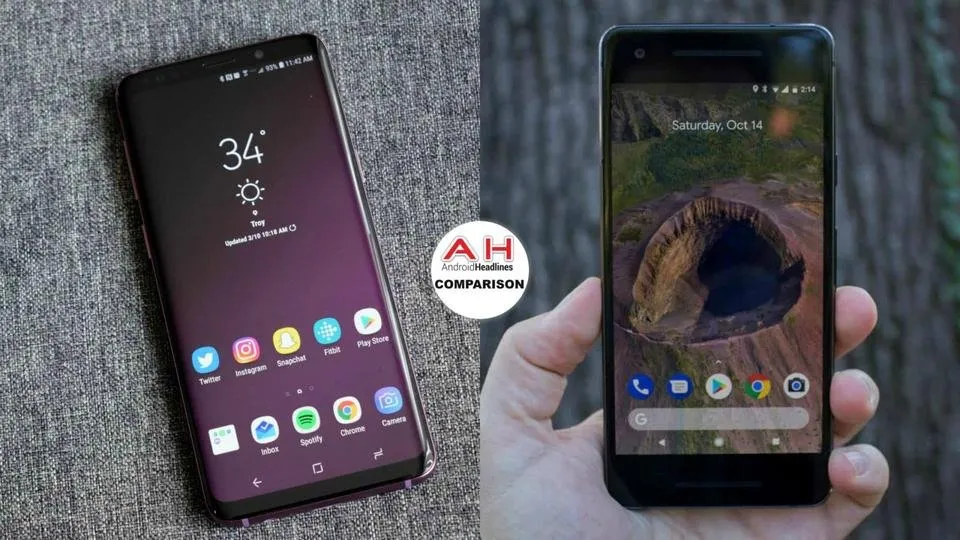 samsung galaxy s9 vs google pixel 2