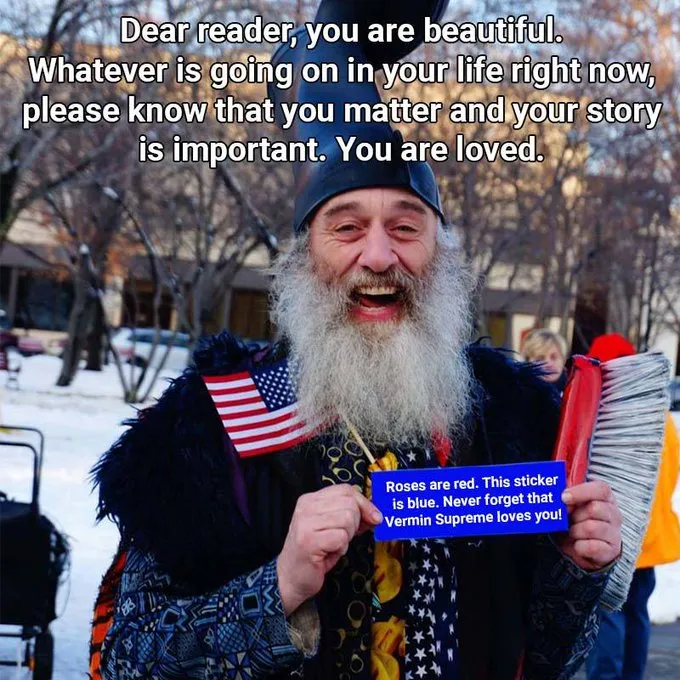 Vermin Supreme Photo Source: Twitter™ (https://twitter.com/VerminSupreme)