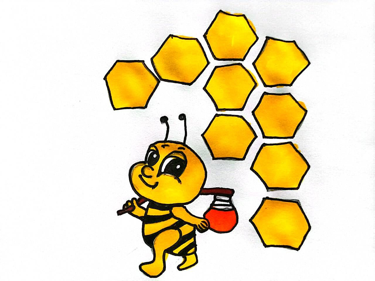 Cute Bee Art.