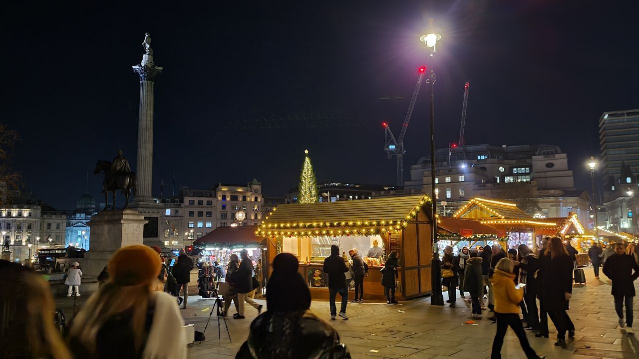 Christmas market in London, the UK