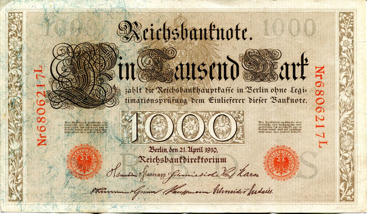 Ein Tausend Reichsmark 1910