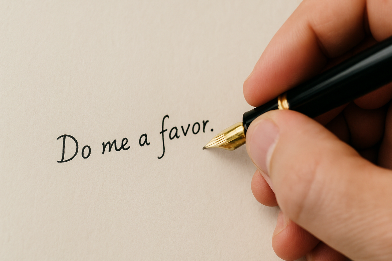 13 December 2025, @mariannewest's Freewrite Writing Prompt Day 2950: do me a favor