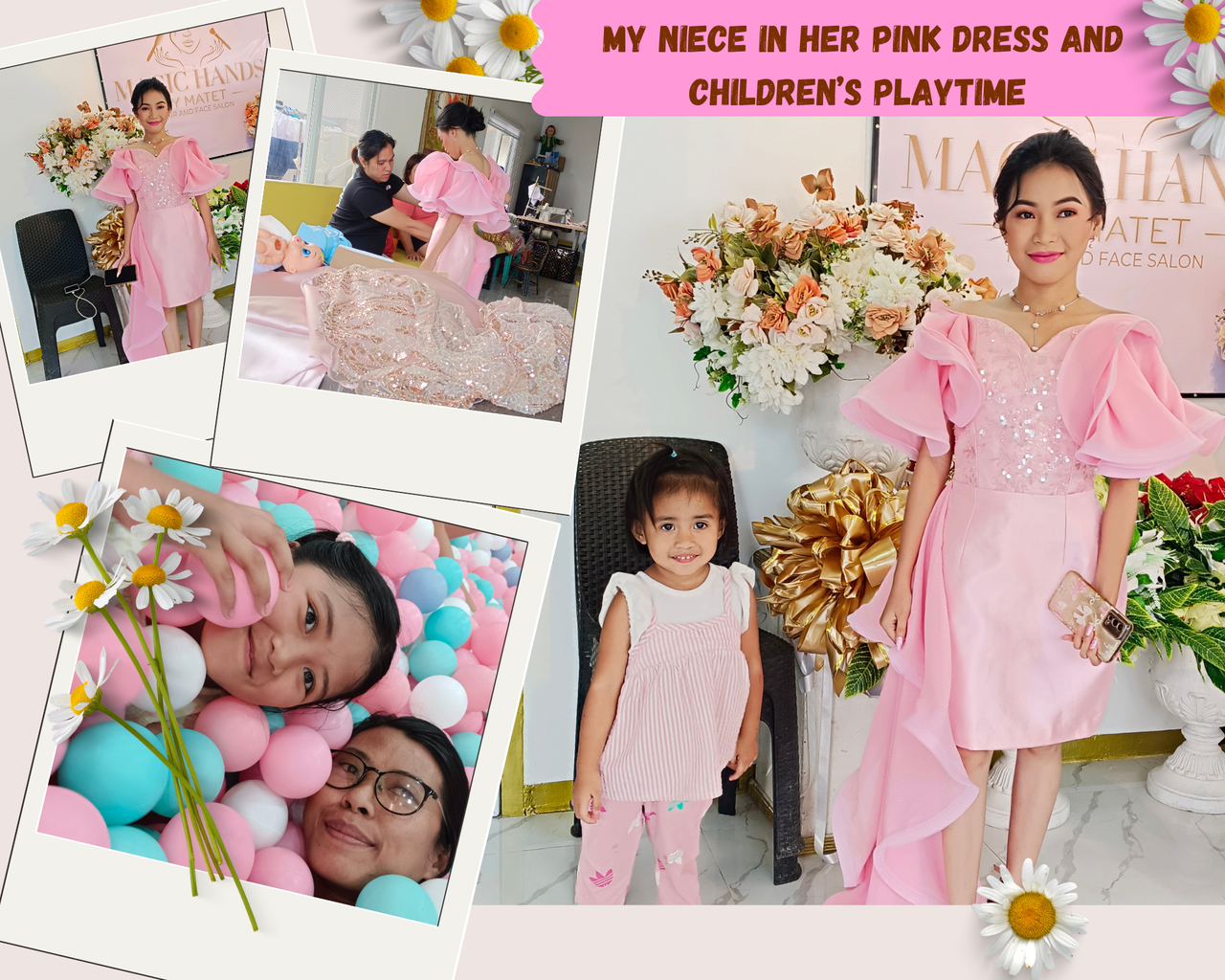A Happy and Simple Special Day with My Niece in Her Pink Dress and Children’s Playtime 