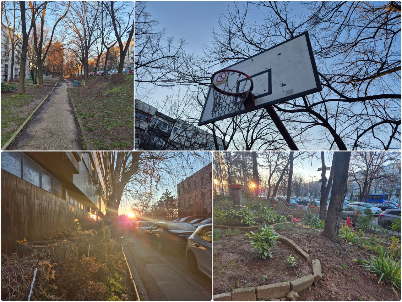 Morning walk on the way to work