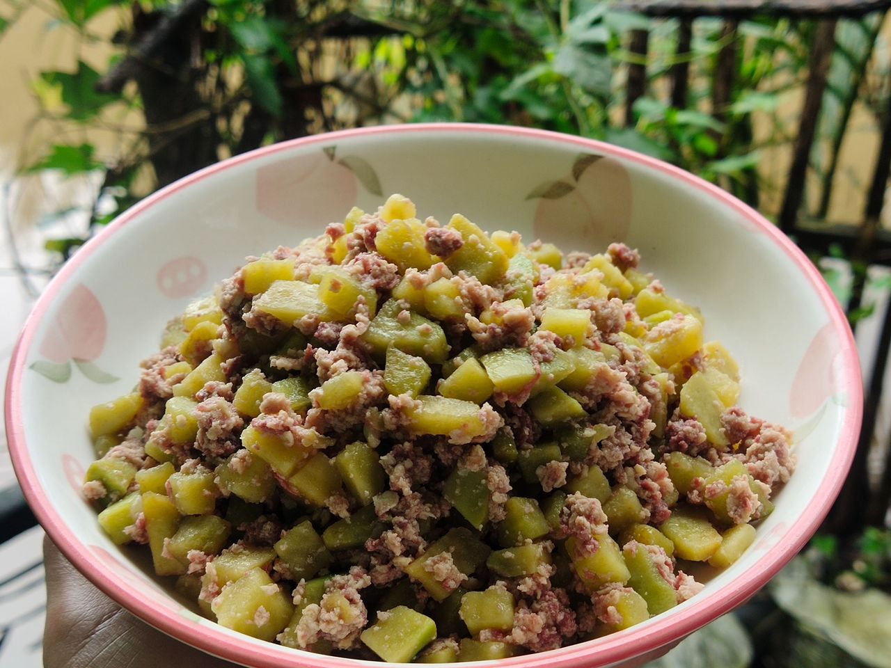 Cooking A Simple Dish From Newly Harvest Russet Potatoes