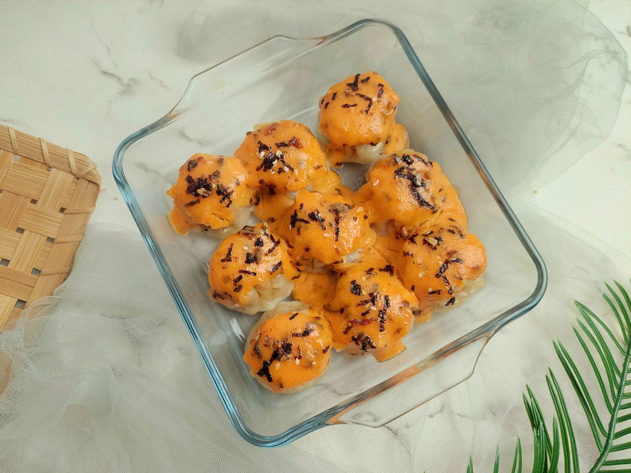 Simple Homestyle Dimsum with Menthai Sauce
