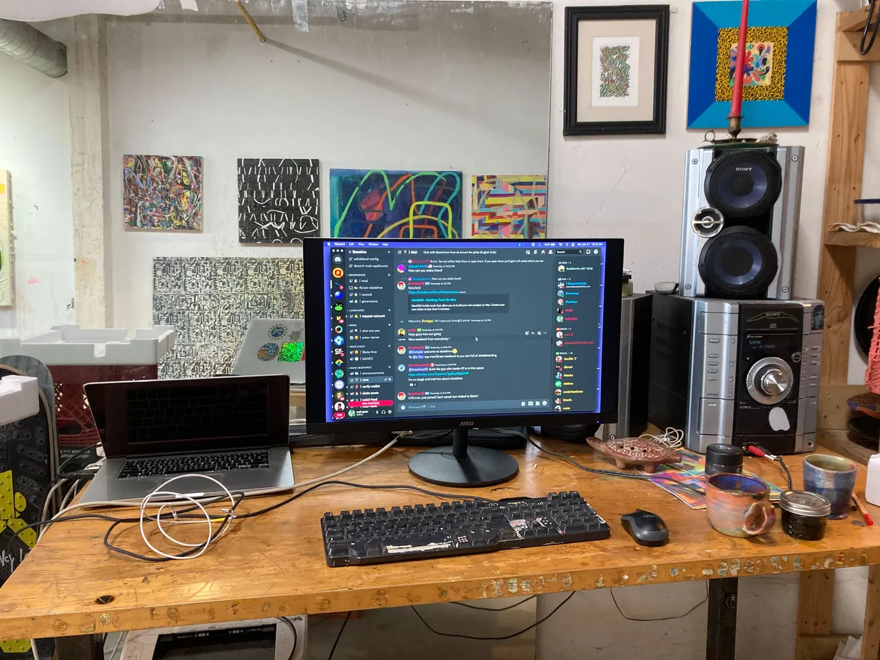 new Quest for Stoken dev spot set up (minus the candle)