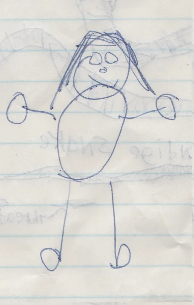 1996 maybe - Girl - maybe a Crystal drawing.jpg